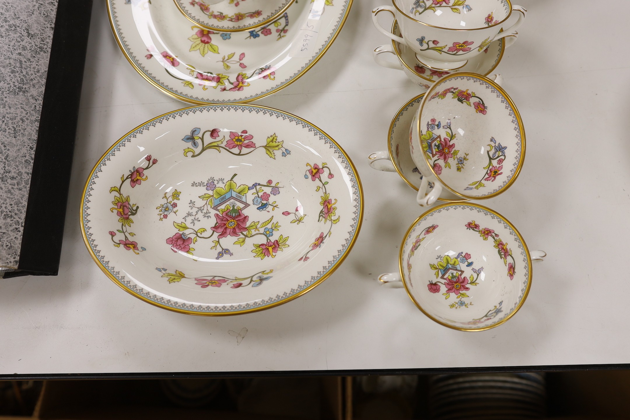A Coalport Persian Flower part dinner service